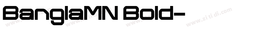 BanglaMN Bold字体转换